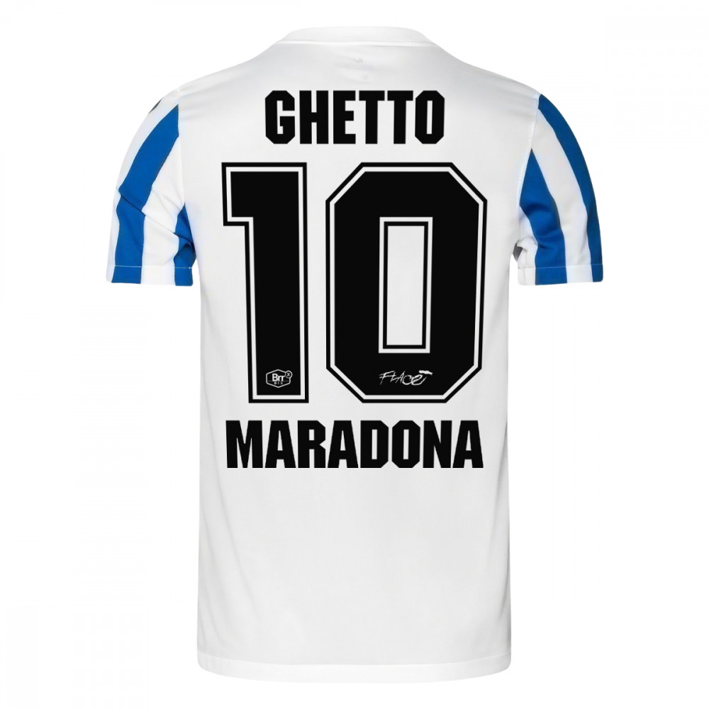 Big Brrr Ghetto Maradona National Jersey (White/Blue)